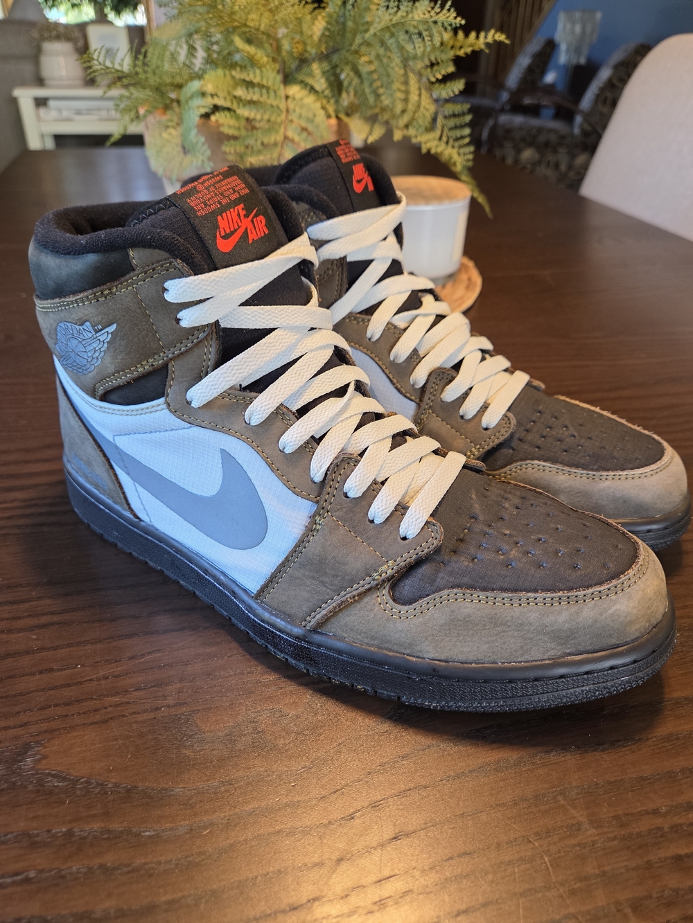 Air Jordan 1 Retro High Element Gore Tex Legend Coffee Brown Beige Sneakers 12